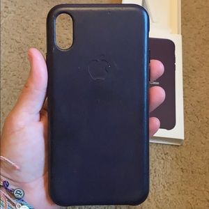 iPhone X Leather Case